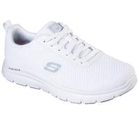 Berufsschuh SKECHERS Gr. 43, weiß, 43, Lederimitat, Textil, Schuhe, Schnürschuh für Gastronomie,Pflege mit gepolsterter Innensohle (53573822-43) weiß