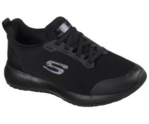 Berufsschuh SKECHERS "SQUAD SR" Gr. 38, schwarz, 38, Synthetik, Textil, Schuhe, Sneaker für Gastronomie & Pflege mit gepolstertem Schaftrand (25376328-38) schwarz