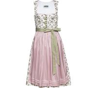 Berwin & Wolff Midi-Dirndl Ecru/Rosa (Größe: 44) 44 weiß