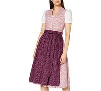BERWIN & WOLFF TRACHT FOLKLORE LANDHAUS Damen 805015 Kleid, Rosa mit dunkelrot, 48