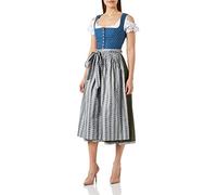 BERWIN & WOLFF TRACHT FOLKLORE LANDHAUS Damen 826071 Kleid, Olivgrün mit Blau, 36