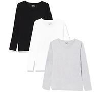berydale Basic Langarmshirt Damen Baumwolle I 3er Set I Longsleeve Damen, T Shirt Langarm Damen, Longshirt Damen, Langarmshirts Damen, Tshirt Damen Langarm, Unterziehshirt Damen Mehrfarbig XS