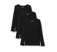 berydale Basic Langarmshirt Damen Baumwolle I 3er Set I Longsleeve Damen, T Shirt Langarm Damen, Longshirt Damen, Langarmshirts Damen, Tshirt Damen Langarm, Unterziehshirt Damen Schwarz XS