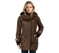 berydale Damen Funktionsparka Jacke, Braun-gefütterter Winter Parka, 2XL