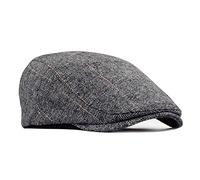 besbomig Schiebermütze Barret Flat Cap Schirmmütze für Herren Damen, Gatsby Newsboy Cap Baskenmützen Golfermütze, Frühling Herbst Winter, 55-59cm