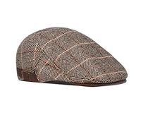 besbomig Schiebermütze Barret Flat Cap Schirmmütze für Herren Damen, Gatsby Newsboy Cap Baskenmützen Golfermütze, Frühling Herbst Winter, 55-59cm