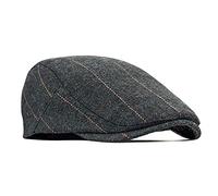 besbomig Schiebermütze Barret Flat Cap Schirmmütze für Herren Damen, Gatsby Newsboy Cap Baskenmützen Golfermütze, Frühling Herbst Winter, 55-59cm