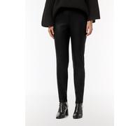 Beschichtete Hose im Skinny Fit schwarz 32