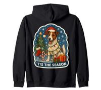 Besitzer des Smooth Fox Terrier-Hundes „Frohe Weihnachten“ von Tis The Season Kapuzenjacke