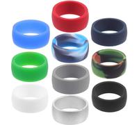 BESPORTBLE 10 Stücke Silikon Ringe Hochzeit Ringe Schmuck Stapelbar Fingerring Fitness Für Männer Bevorzugt (B)