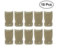 10 stücke Web Dominator Schnallen Strap Clip Gürtel Keeper Taktische Strap Management Tool für Rucksack Gurtband (Bodenfarbe)