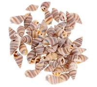 BESPORTBLE 100 Stück Natürlicher Meeresschnecken Anhänger, Boho Marine | Vorgebohrten Löchern, Conch Material, Strandnaher Look, für Armbänder, Ketten, Ohrringe und Kleidung