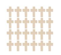 BESPORTBLE 100 Stücke Holzkreuz Anhänger Natürliche Holz Kreuz Charms Spacer Lose Perlen Holzscheiben für Armband Halskette Ohrring Schmuckherstellung DIY Handwerk