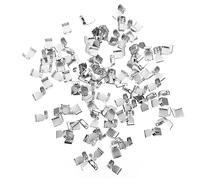 BESPORTBLE 100stücke Metall Schnürsenkel Verschlüsse Langlebig Praktische Shoelace Lock Buckles Für Turnschuhe Einfache Befestigung Edelstahl Silberfarbig Für Senioren