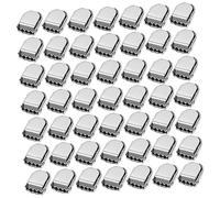 BESPORTBLE 100stücke Schnürsenkel-verschlussschnallen Aus Edelstahl Schnürsenkel-schnallen Für Schuhe Metall-schnürsenkel-clips Schnürsenkel-schnallenverbinder Einfach Zu Bedienen