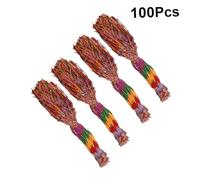 BESPORTBLE 100stücke Webarmband Verstellbarer Armreif Handgewebtes Armband Bunte Handschlaufe Für Damen Und Herren Einzigartig Und Modisch