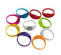 BESPORTBLE 10stücke Leuchtarmband Aus Silikon Mit Led-licht Aktivierbares Leucht Und Blinkarmband Für Outdoor-aktivitäten Partys Und Konzerte Einfach Anzulegen Und Abzunehmen Mit Sprachsteuer