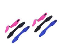 BESPORTBLE 2 Sets Unisex Erwachsene Kinder Schwimmausrüstung Yoga Ohrband Haarschutz Stirnband Schwarz Rose Rot Größe S 3 Stück * 2