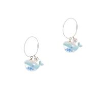 BESPORTBLE 2 Stück Kleiner -schlüsselanhänger Mini Paar Niedliche Delfinfigur Schlüsselanhänger-zubehör Karikatur Wal-schlüsselanhänger Taschenornamente Reize Delphin-anhänger-charm Pvc