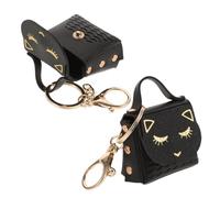 BESPORTBLE 2 Stück Niedliche Katzen Schlüsselanhänger mit Kleiner Geldbörse Kleine Handliche Kleingeldbörse aus Robustem Material für Reisen und Einkaufen