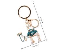 BESPORTBLE 2 Stück Rhinestone Kamel Schlüsselanhänger Leichter Zinklegierung Anhänger mit Funkelnden Strasssteinen Dekorativer Taschenanhänger für Rucksäcke Geldbörsen und Schlüsselbund