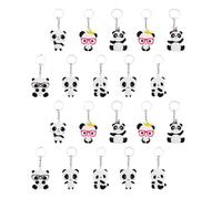 BESPORTBLE 20 Stück Dekorative Panda Schlüsselanhänger aus Langlebigem PVC Niedliche Taschenanhänger für Rucksack und Schlüsselbund Deko Leichte Hängedeko für Geschenk und Alltag
