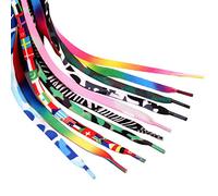 BESPORTBLE 20 Stück Flache Bunte Schnürsenkel Schuhschnüre für Sportschuhe Stiefel Turnschuhe Schlittschuhe (Zufällige Farbe Größe 0 5)