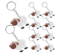 BESPORTBLE 20 Stück Schaf Schlüsselanhänger Cartoon aus Kunststoff Kleine Ebene Anhänger für Bauernhof Party Kindergeburtstag Ostern und Schul Gastgeschenke