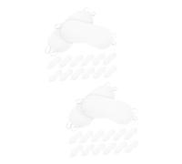 BESPORTBLE 20 Stück Schlafmaske Für - Weiche Augenmasken Aus Polyester - Ideale Für Partys Reisen Oder Zum Schlafen Bequem Und Leicht in Weiß