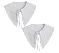 BESPORTBLE 2stücke Kragen Für Damen Abnehmbar Spitzes Design Aus Baumwolle Für Blusen Und Pullover Passend Für Frühling Und Herbst