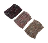 BESPORTBLE 3 Stück Pack Elastische Gestrickte Stirnbänder für Damen Breite Gehäkelte Ohrenwärmer aus Weichem Material Warme Winter Haaraccessoires für Festivals und Alltag