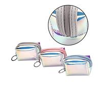 BESPORTBLE 3stücke Bunte Aufbewahrungstaschen Für Damen Grüne wasserdichte Transparente Taschen Kreative Handtaschen Zum Mitnehmen Für Geldbörse Telefon Lippenstift