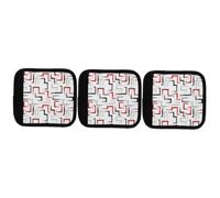 BESPORTBLE 3stücke Luggage Handle Cover Rutschfester Griff Für Koffer Und Taschen Polyester Handgriffschutz Für Bequemes Tragen Vielseitig Einsetzbar Und Einfach Zu Reinigen