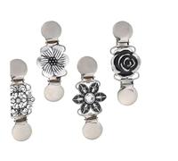 BESPORTBLE 4 Stück Vintage Cardigan Kragen Clips Langlebige Broschen aus Hochwertigem Modische Pullover Schal Clips für Damen Strickjacken und Kleidung Praktische Schmucknadeln zum Fixieren