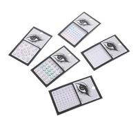 BESPORTBLE 5 Bögen Selbstklebende Strassstein Ohrringe für Gesicht Nägel aus Acryl in Verschiedenen Formen Passend für Partys Festivals