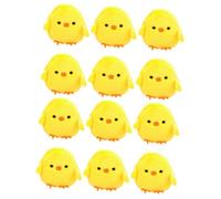 BESPORTBLE 6er Set Plüsch Hühner Geldbörsen in Gelb - Flauschige Mini Münzbeutel Im Lustigen Huhn Design Mit Reißverschluss - Perfekt Für Ostern Und Als Originelles