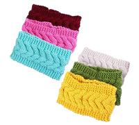 BESPORTBLE 6stücke Elastisches Haarband Gestrickter Ohrenwärmer Wärmendes Stirnband Für Damen Praktisch Und Komfortabel Für Winter-aktivitäten Geschenk