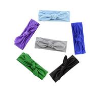 BESPORTBLE 6stücke Haarreif Für Junge Mädchen Elastische Stirnbänder Mit Schleife Kopfbedeckungen Für Kleinkinder Und Mädchen in Grün Schwarz