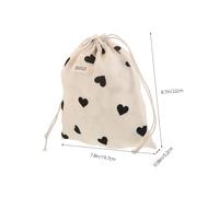 BESPORTBLE 6stücke Herzbeutel Mit Kordelzug Kleiner Stoffbeutel in Herzform Aufbewahrungsbeutel Für Schmuck Und Lippenstift Tragbare Make-up-Tasche Organizer Für Reisen Und Täglichen