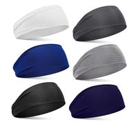 BESPORTBLE 6stücke Junge Mädchen-sport-stirnbänder Schweißabsorbierend Dehnbar Atmungsaktiv Für Verschiedene Aktivitäten Breit Bequem