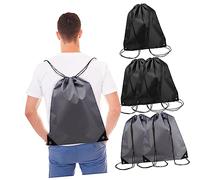 BESPORTBLE 6stücke Outdoor Kordelzug Rucksäcke Wasserabweisend Robuster Polyester Große Kapazität Gymtaschen Für Damen Und Herren Für Camping Wandern Reisen