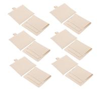 BESPORTBLE 6stücke Schmuckbeutel Mit Anlaufschutz Kleine Schmuckbeutel Aus Mikrofaser Transparente Halskettenbeutel Zur Aufbewahrung Von Schmuck Für Reisen Und Business