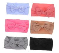 BESPORTBLE 6stücke Stirnbänder Für Junge Mädchen Neugeborene Und Kleinkinder Haarschleifen Mit Schleife Weich Und Bequem Aus Nylon Für Sanfte Hautpflege Für Partys Und Alltagsaccessoires