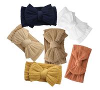 BESPORTBLE 6stücke Stirnbänder Mit Schleife Bequeme Nylon-haarbänder Für Junge Mädchen Neugeborene Und Kleinkinder Hübsche Haaraccessoires Mit Motiven Leicht Zu Reinigen