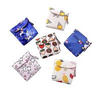 BESPORTBLE 6stücke Stylische Bindenbeutel Aus Hochwertigem Material Stilvolle Aufbewahrungstaschen Für Damenbinden Handgefertigte Wickeltaschen Als Münztaschen Oder Sanitär-Beutel Klein