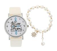 BESPORTBLE Damen Armbanduhr Und Armband Mädchen Uhr Freizeituhr Mit Armreif Geschenk Für Mädchen Anmutiges Temperament Präzise Zeitanzeige Leichtes Design Für Verschiedene Anlässe