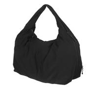 BESPORTBLE Damen Hobo Schultertasche aus Nylon, Groß, Leicht, Schwarz | Ergonomischer Trageriemen, Strapazierfähig und Geräumig, für Pendelwege und Strand, Einfarbig