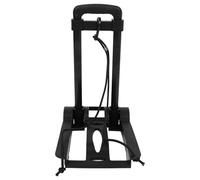 BESPORTBLE Faltbarer Einkaufstrolley aus Aluminiumlegierung und Abs mit Sicherem Transport Kleiner Klappbarer Wagen zum Reisen und Umziehen in Schwarz