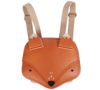 BESPORTBLE Fuchs-rucksack Mit Reißverschluss Mini-rucksack Für Freizeitkleidung Pu- Für Kleine Mädchen Geldbörse Mit Tiermotiv Leichter Teenager-mädchen Festival Und Reis