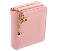 BESPORTBLE Geldbörse Für Damen Mit Reißverschluss Gestepptes Kartenetui Aus Pu-Leder Kleines Münzportemonnaie Mit Fach Für Kleingeld Dünnes Portemonnaie Für Täglichen Gebrauch